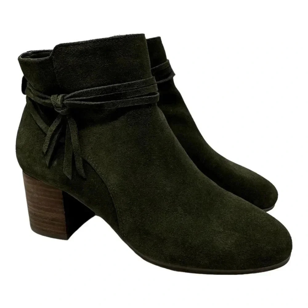 Violet & Red Jenna Suede Leather Booties